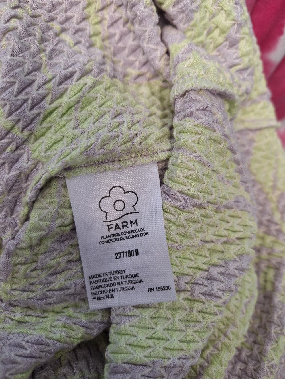 Farm Rio × Anthropoligie Sleeveless Purple & Lime Floral Bodycon Midi Dress S - Picture 9 of 10